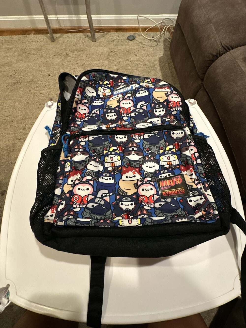 Naruto Nyaruto Mega Cat Allover Print Laptop Backpack